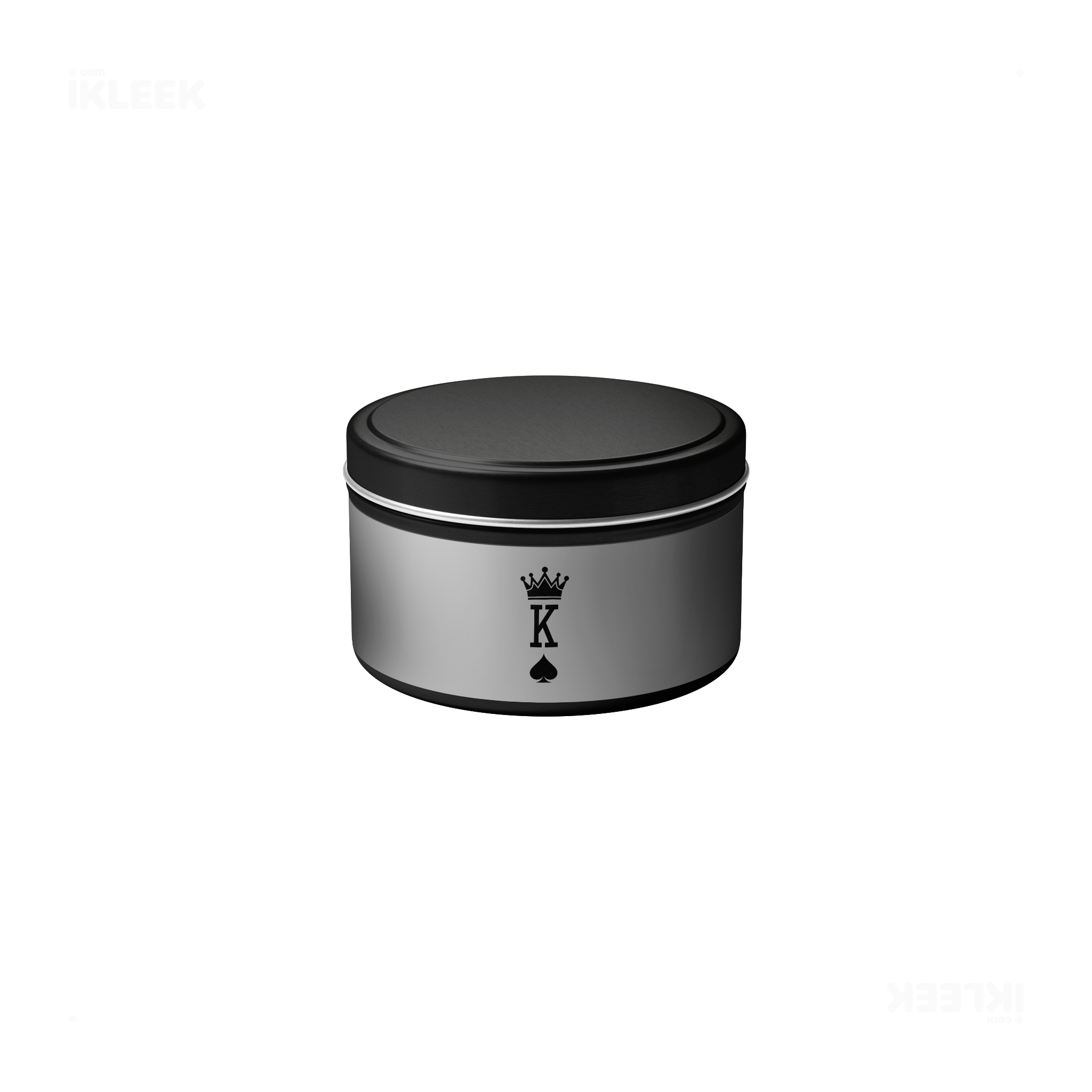 KingOfSpades Tin Candle 04 Black