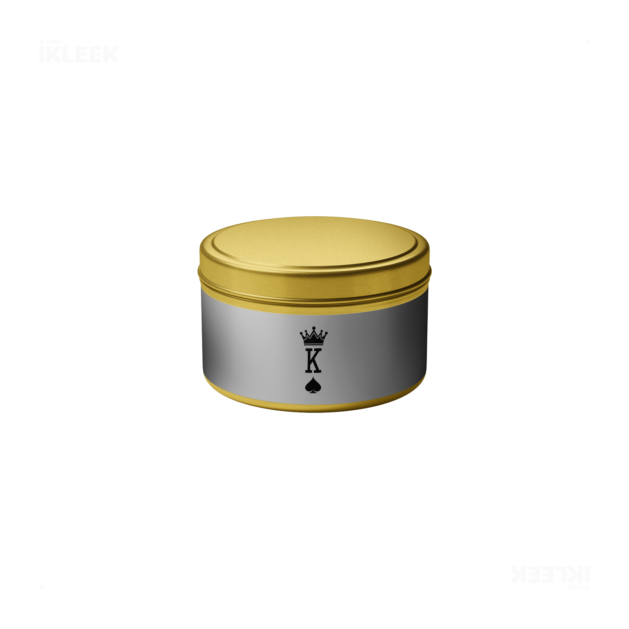 KingOfSpades Tin Candle 04 Gold