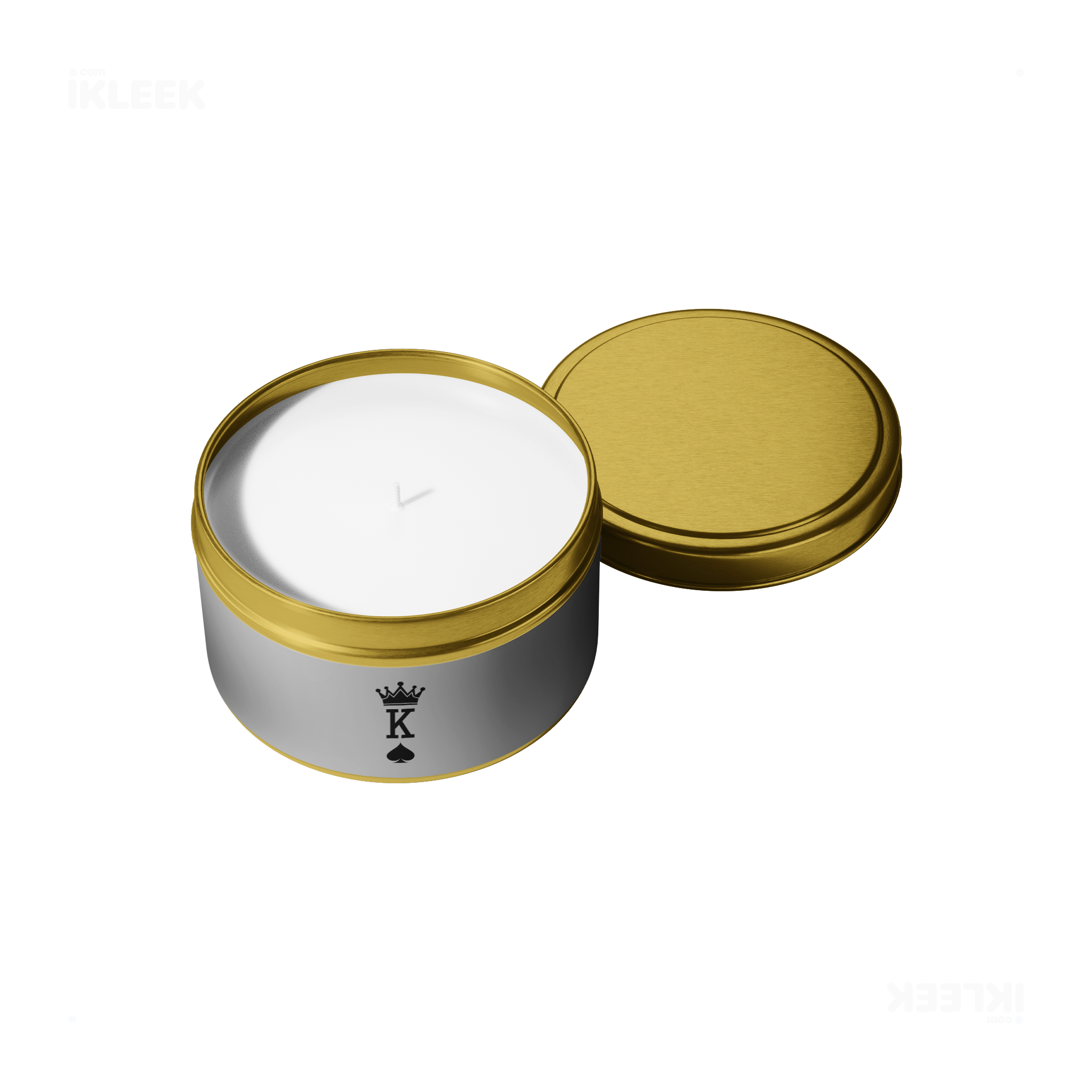KingOfSpades Tin Candle 05 Gold