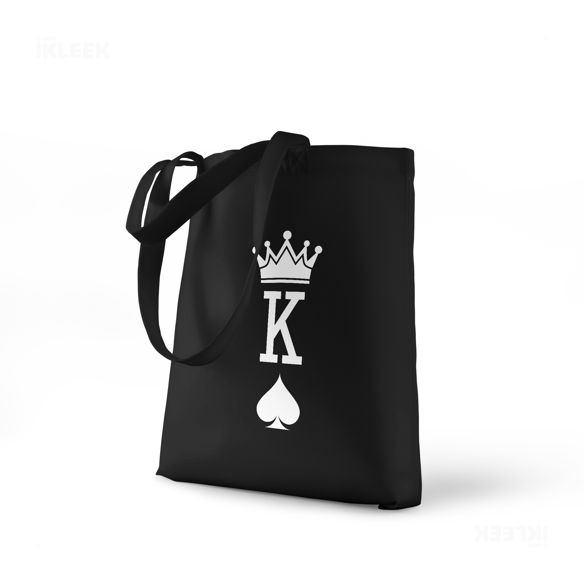 KingOfSpades Tote Bags 01 Black