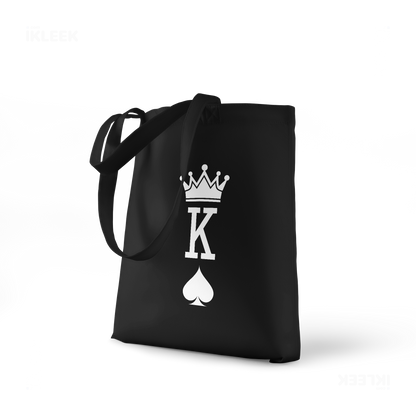 KingOfSpades Tote Bags 01 Black
