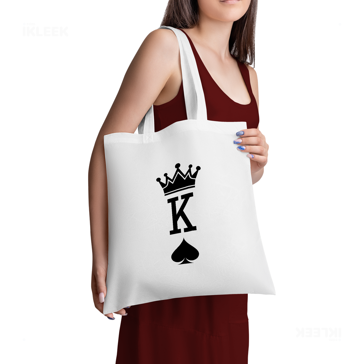 KingOfSpades Tote Bags 02 White
