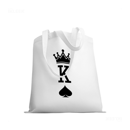 KingOfSpades Tote Bags 03 White