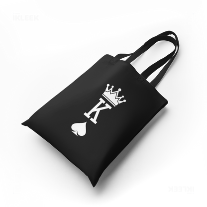 KingOfSpades Tote Bags 04 Black