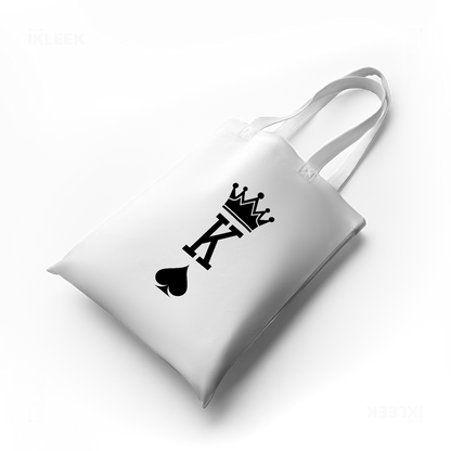 KingOfSpades Tote Bags 04 White