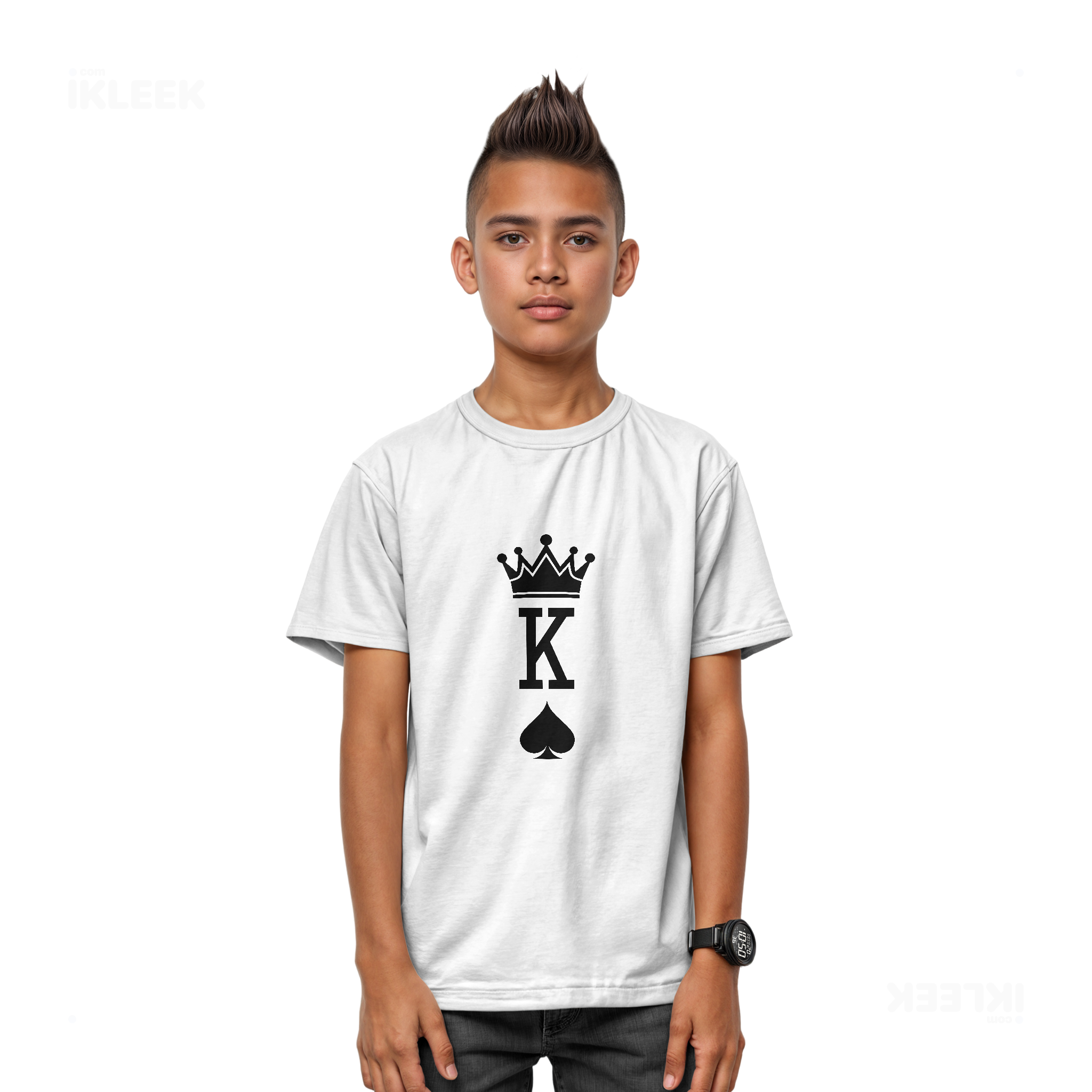 KingOfSpades Youth T Shirt 03 White