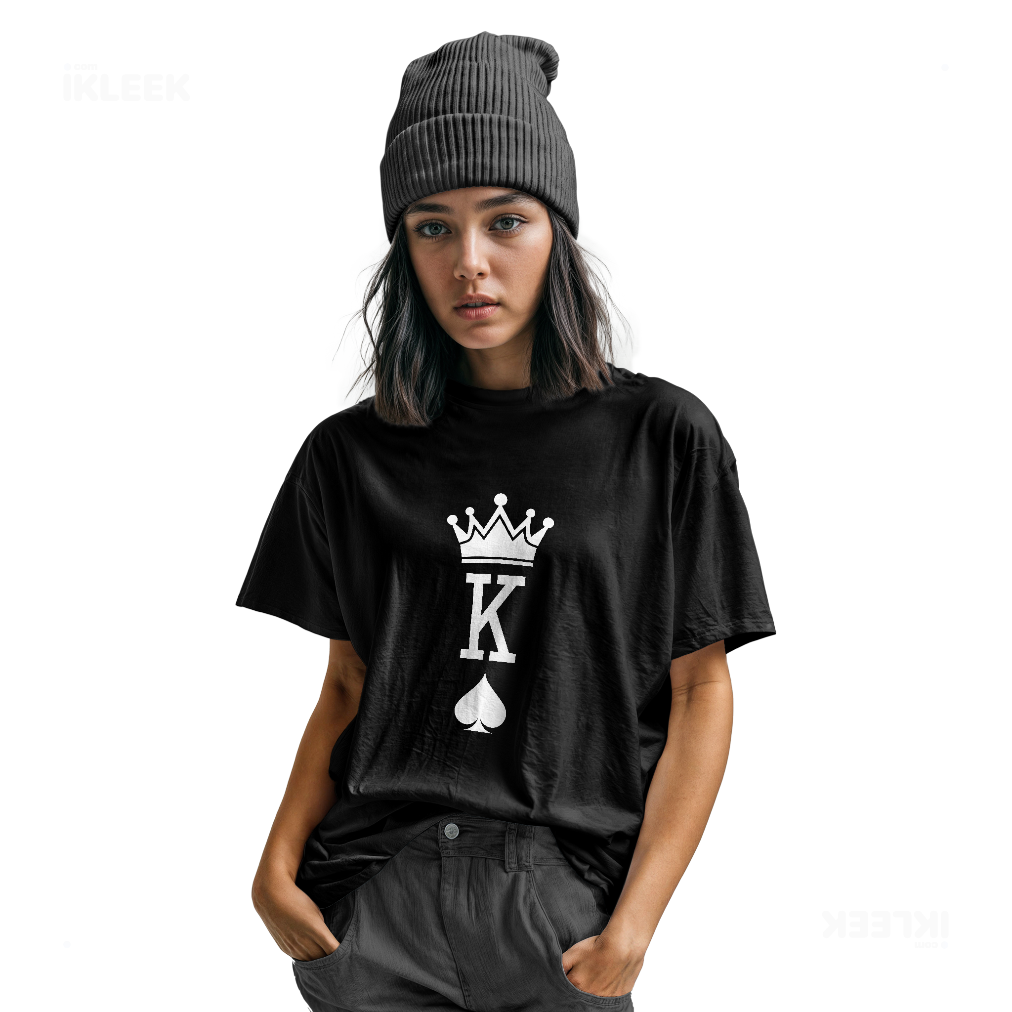 KingOfSpades Youth T Shirt 04 Black