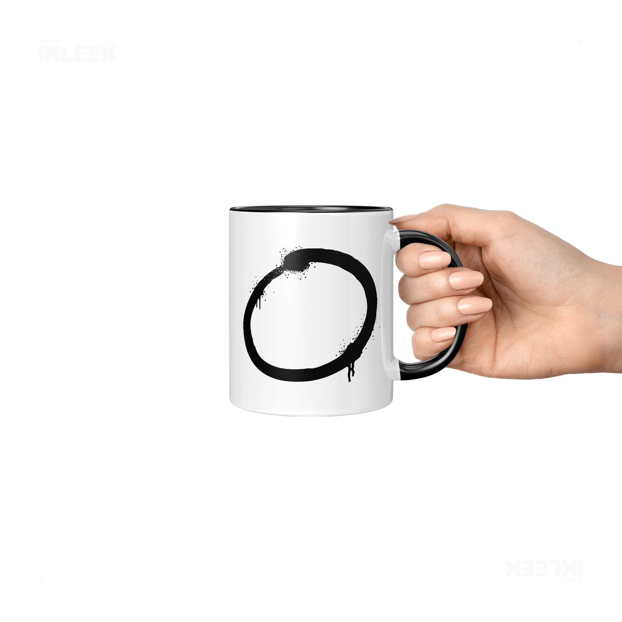 OpenCircle Ceramic Mug 06 White Black