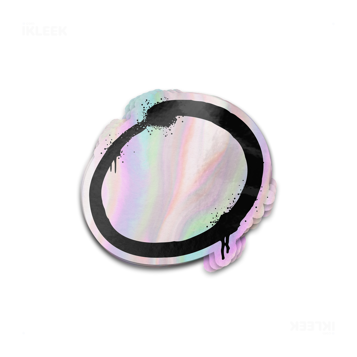 OpenCircle Die Cut Holographic Sticker 01
