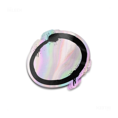 OpenCircle Die Cut Holographic Sticker 01