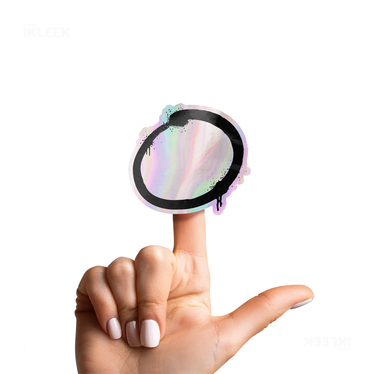 OpenCircle Die Cut Holographic Sticker 02