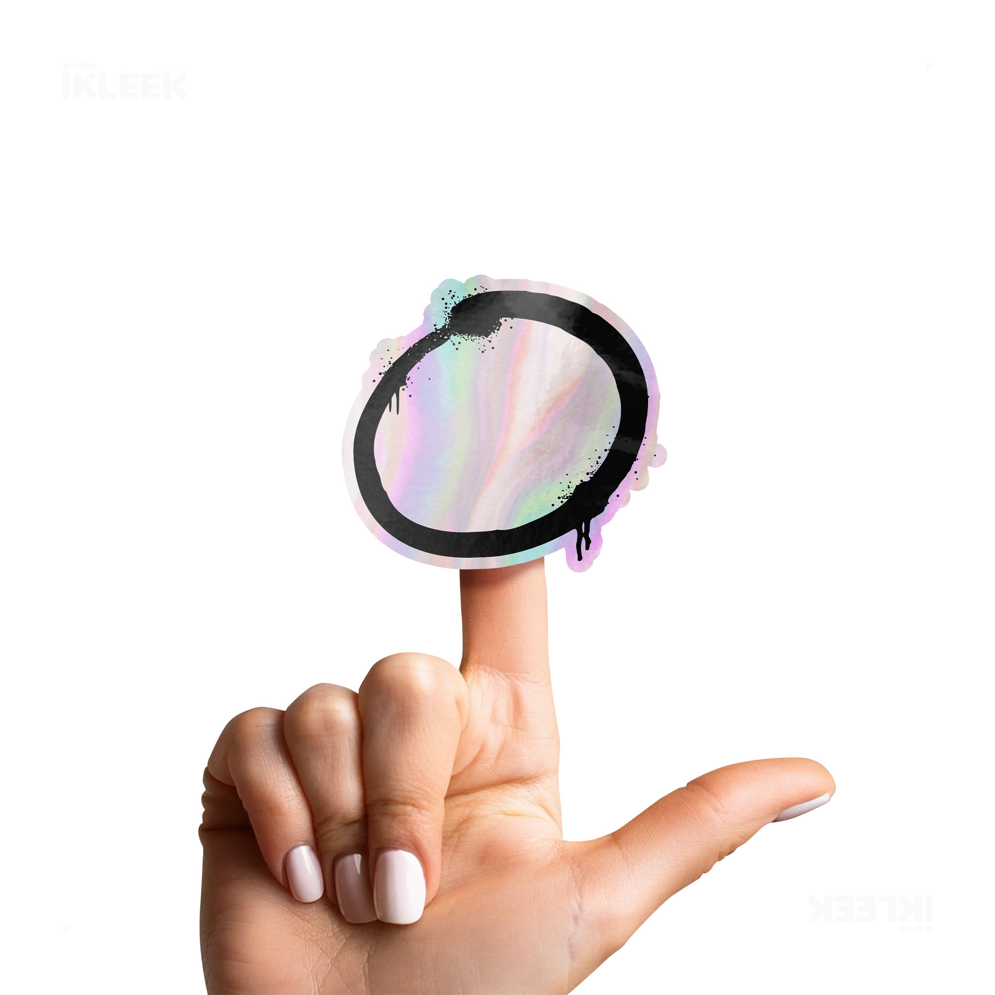 OpenCircle Die Cut Holographic Sticker 02