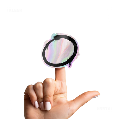 OpenCircle Die Cut Holographic Sticker 02