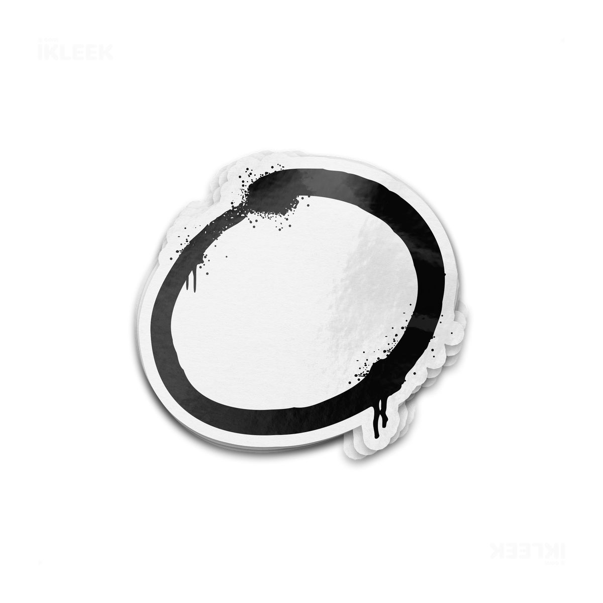 OpenCircle Die Cut Outdoor Sticker 01 White