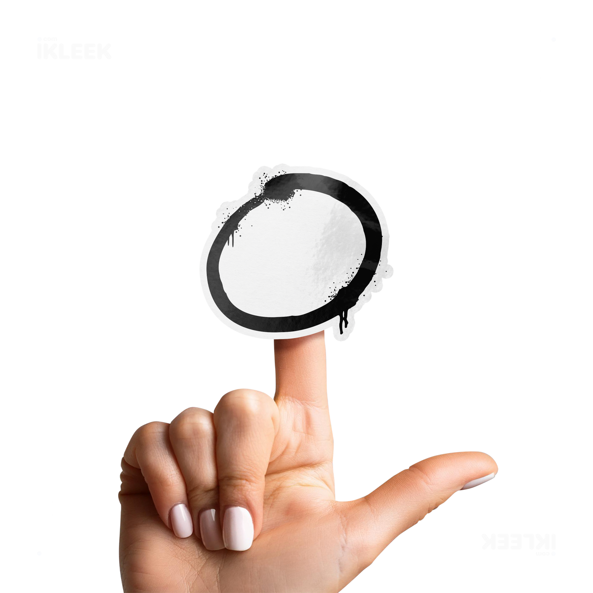 OpenCircle Die Cut Outdoor Sticker 02 White