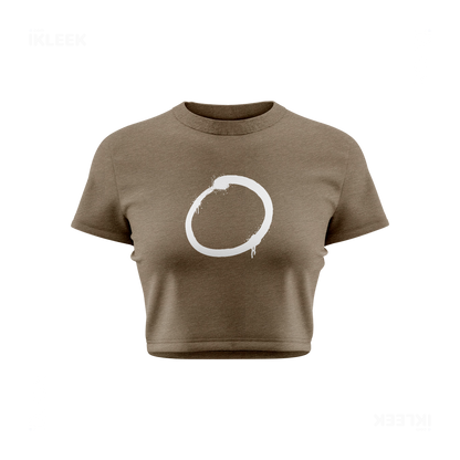 OpenCircle Fitted Crop Top 01 Heather Olive