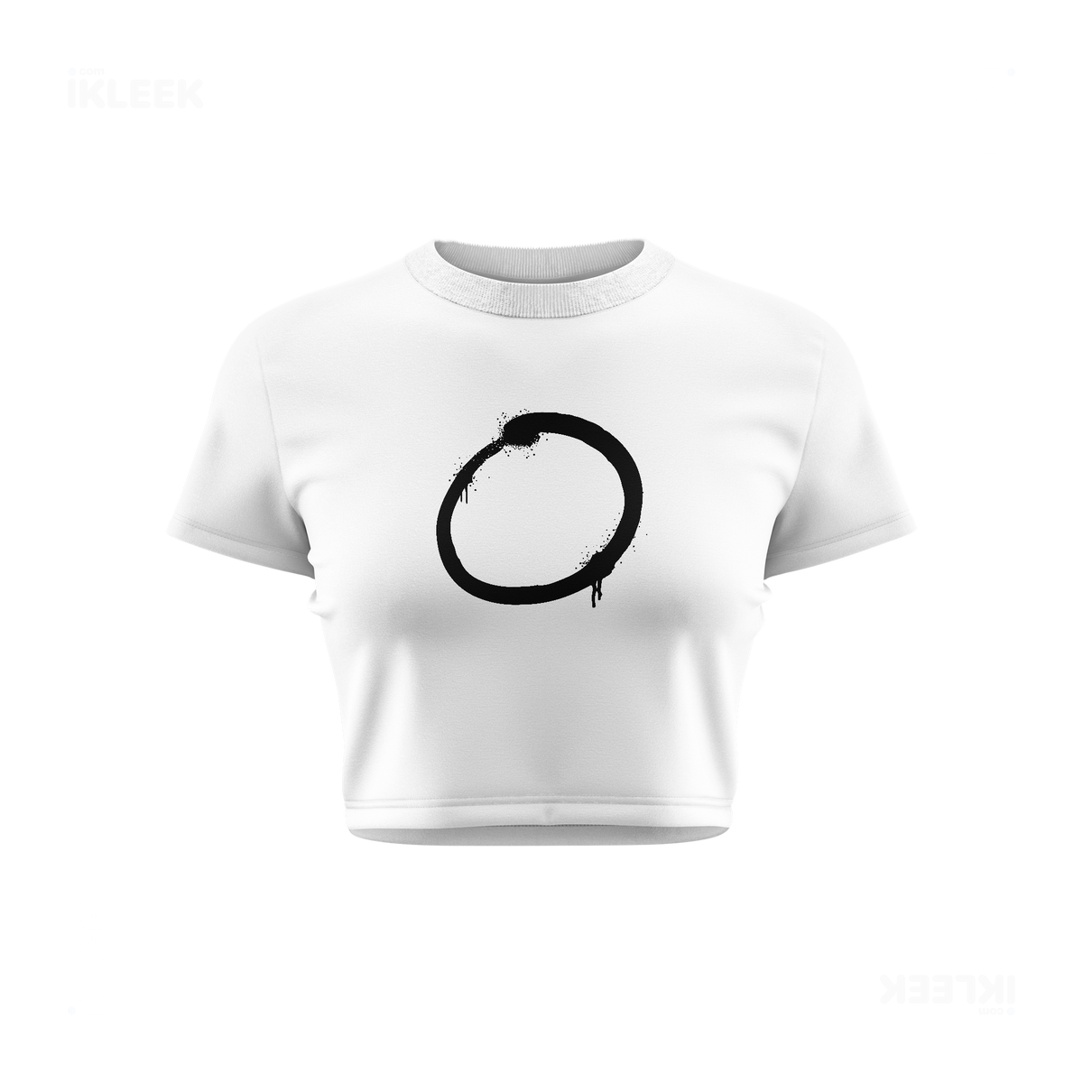 OpenCircle Fitted Crop Top 01 White