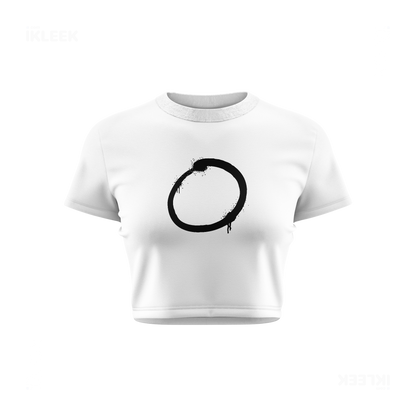 OpenCircle Fitted Crop Top 01 White