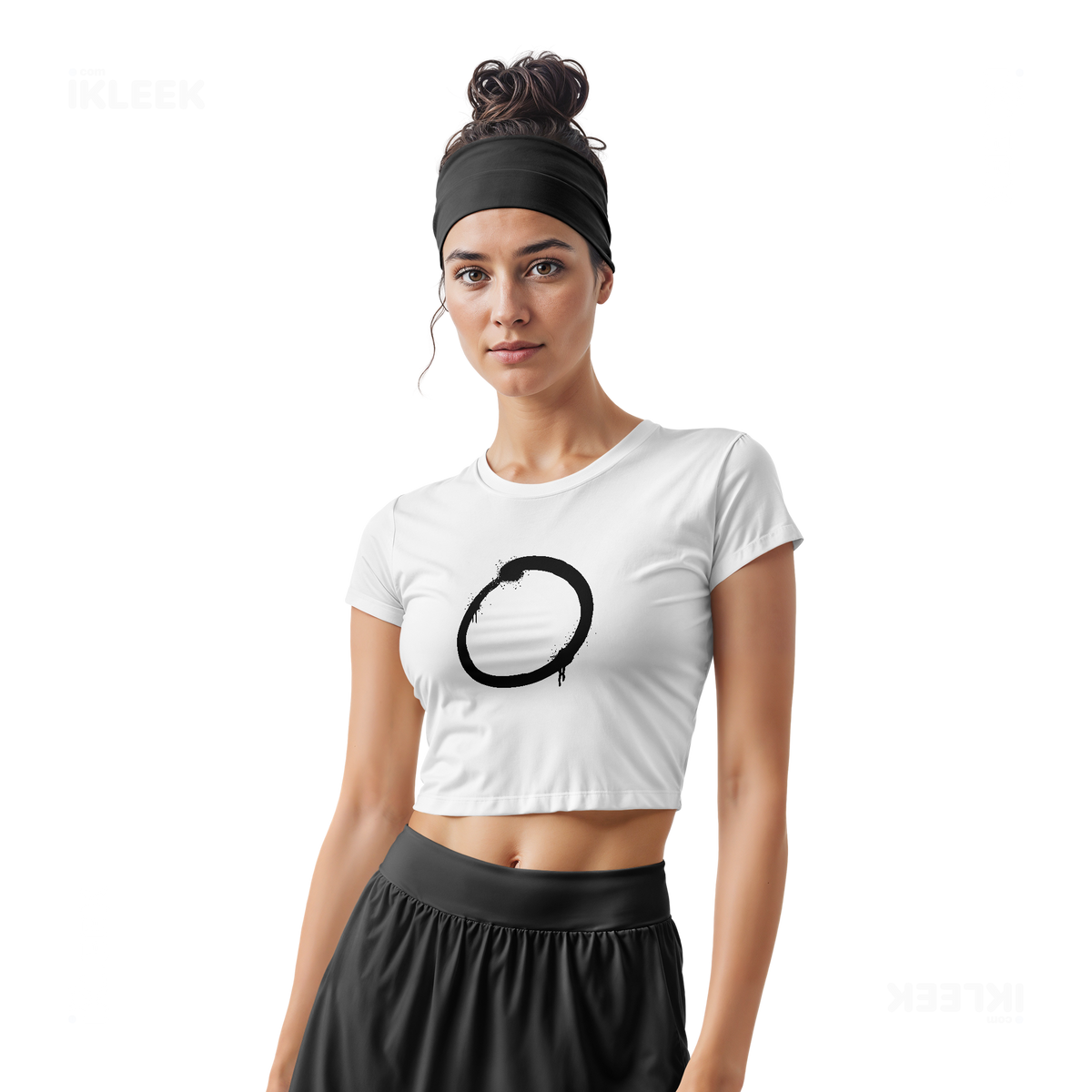 OpenCircle Fitted Crop Top 02 White