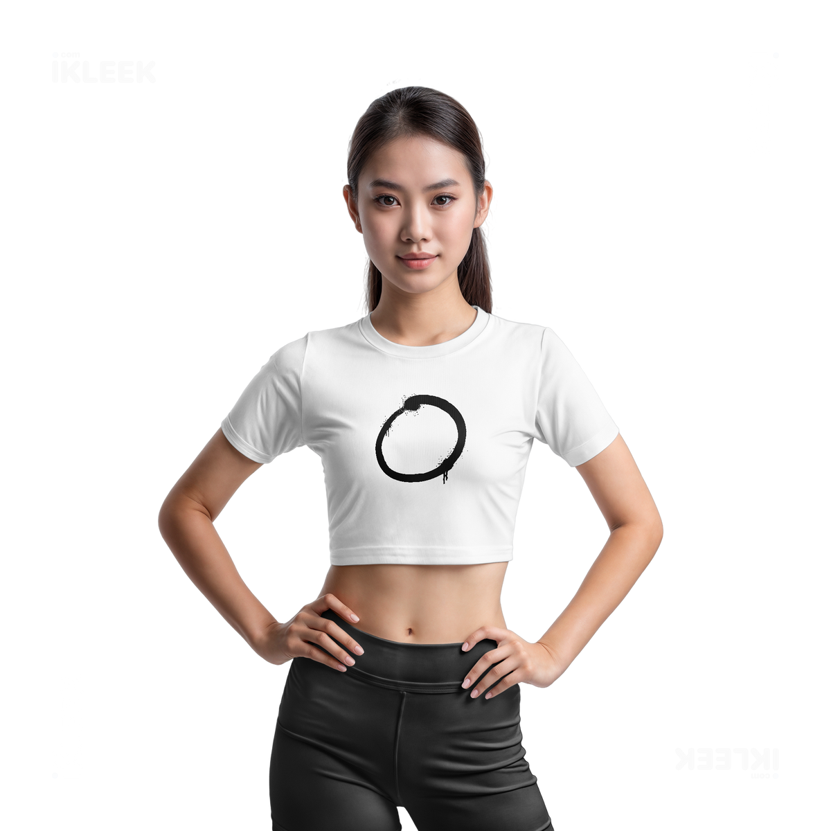 OpenCircle Fitted Crop Top 03 White