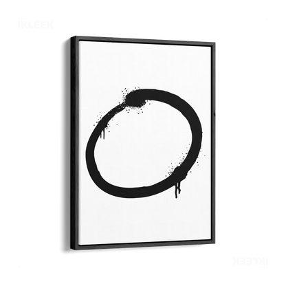 OpenCircle Framed Canvas 01 Black Wood