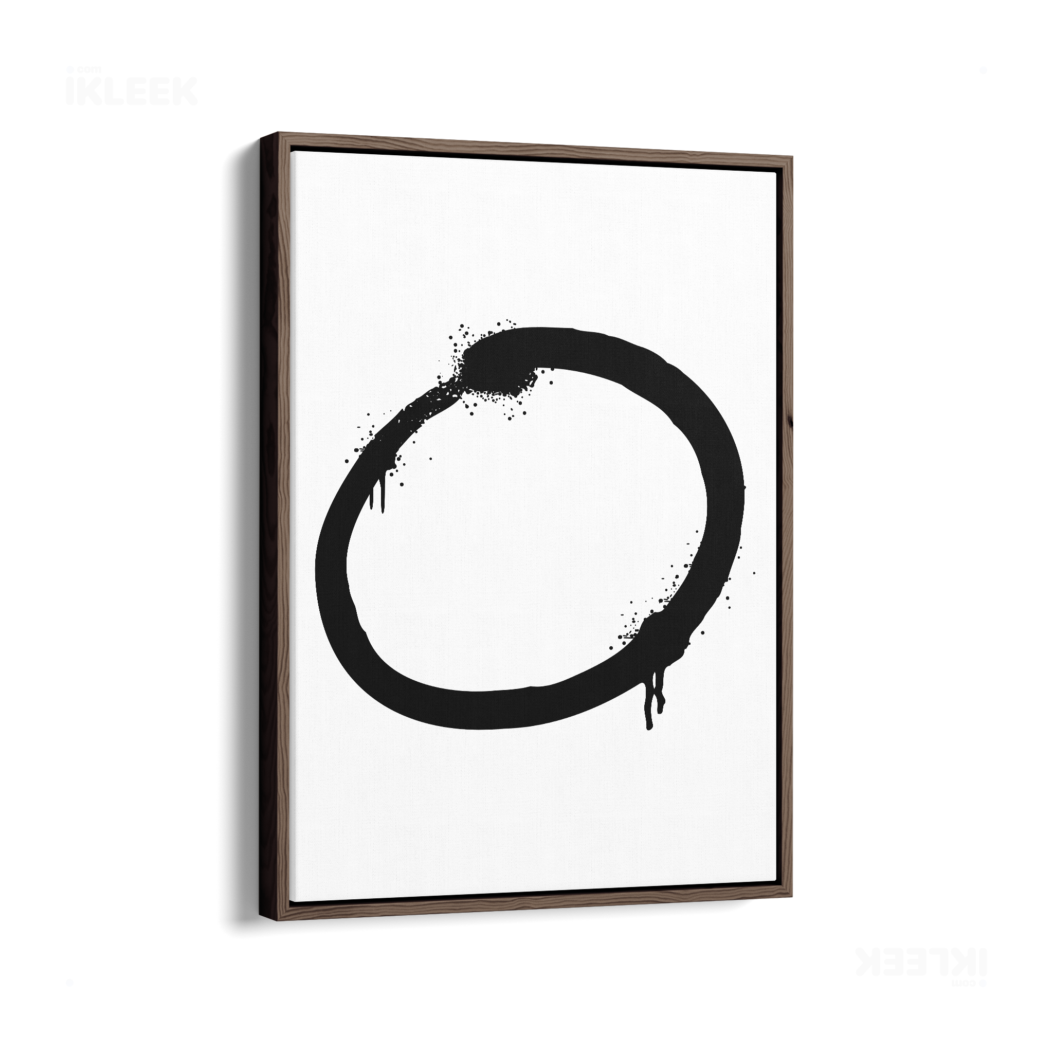 OpenCircle Framed Canvas 01 Dark Wood