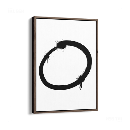 OpenCircle Framed Canvas 01 Dark Wood
