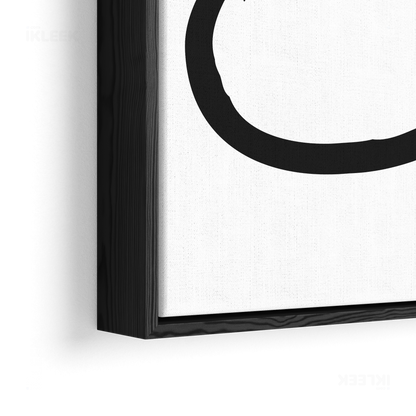OpenCircle Framed Canvas 02 Black Wood