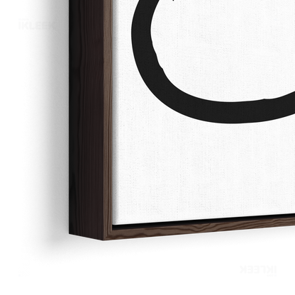 OpenCircle Framed Canvas 02 Dark Wood