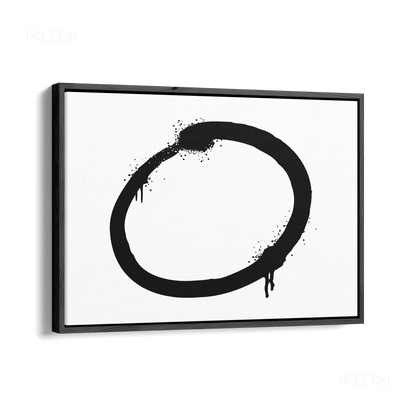 OpenCircle Framed Canvas 03 Black Wood