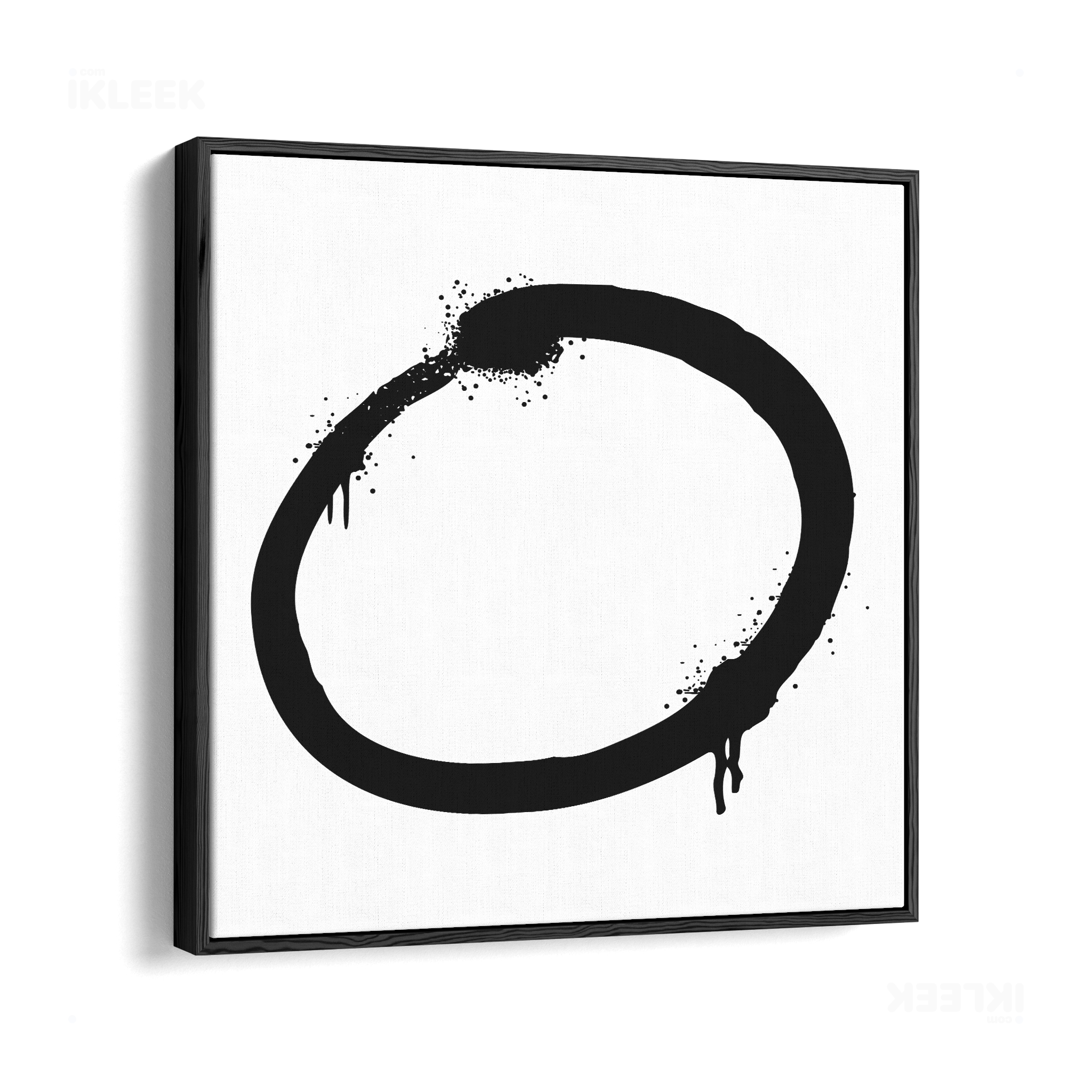 OpenCircle Framed Canvas 04 Black Wood