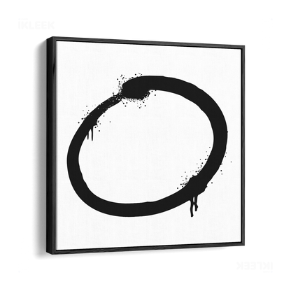 OpenCircle Framed Canvas 04 Black Wood
