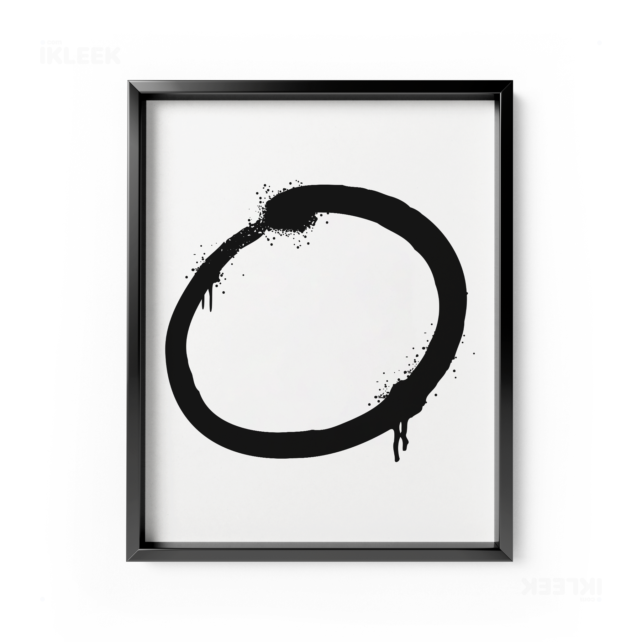 OpenCircle Framed Poster 01 Black Aluminum