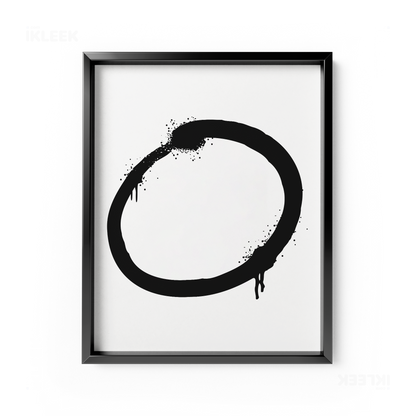 OpenCircle Framed Poster 01 Black Aluminum