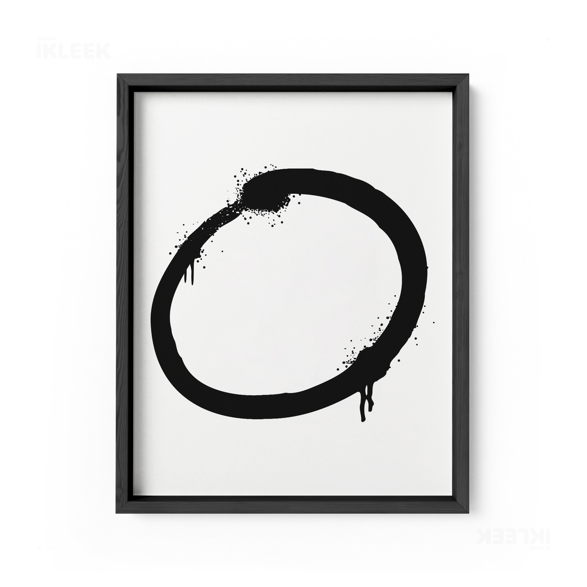 OpenCircle Framed Poster 01 Black Wood