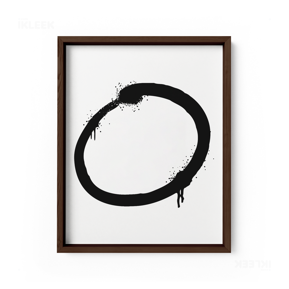 OpenCircle Framed Poster 01 Dark Wood