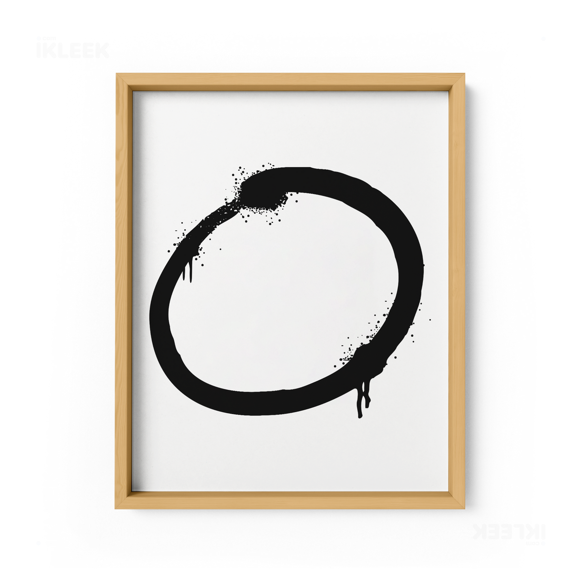 OpenCircle Framed Poster 01 Natural Wood