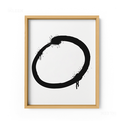 OpenCircle Framed Poster 01 Natural Wood