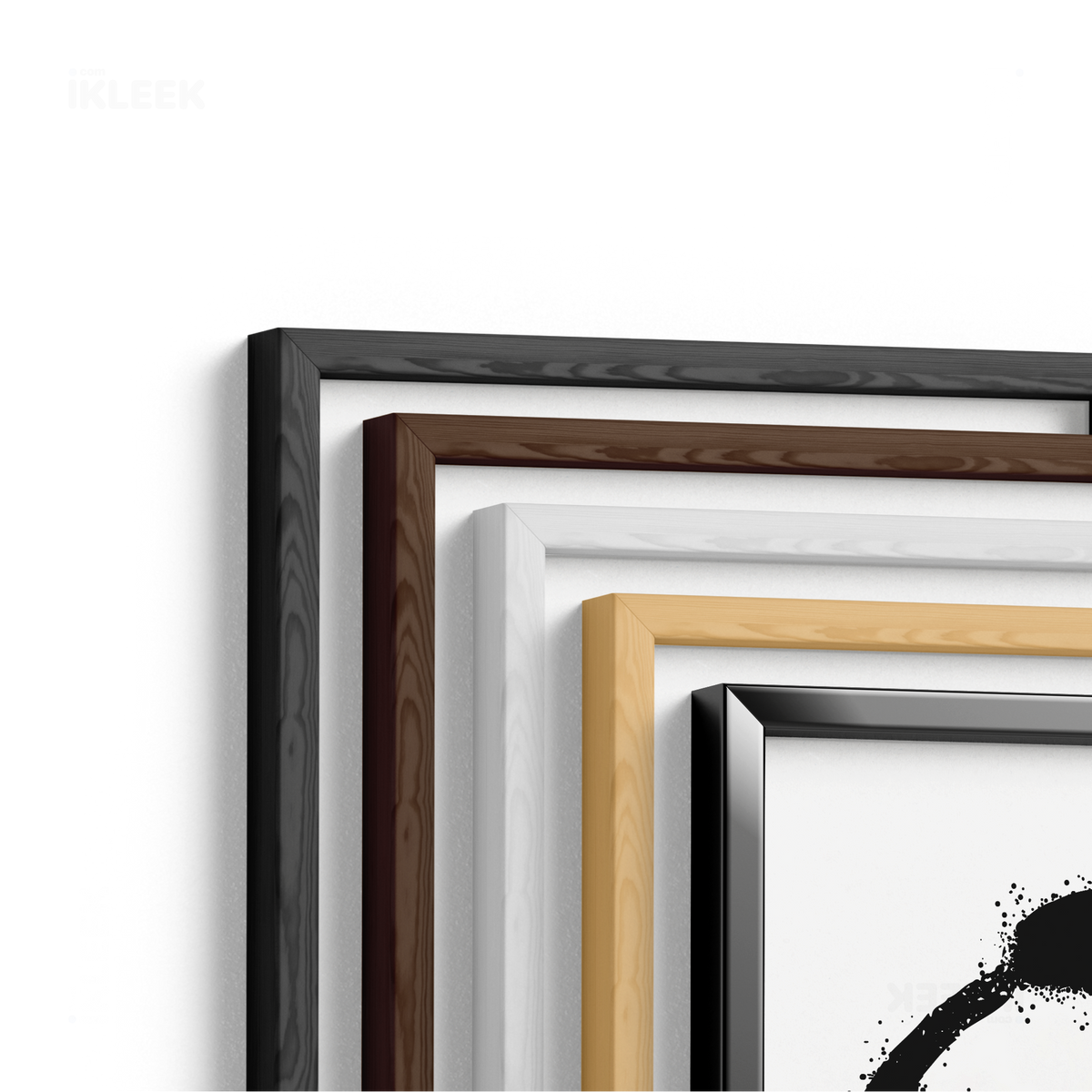 OpenCircle Framed Poster 02 Black Wood