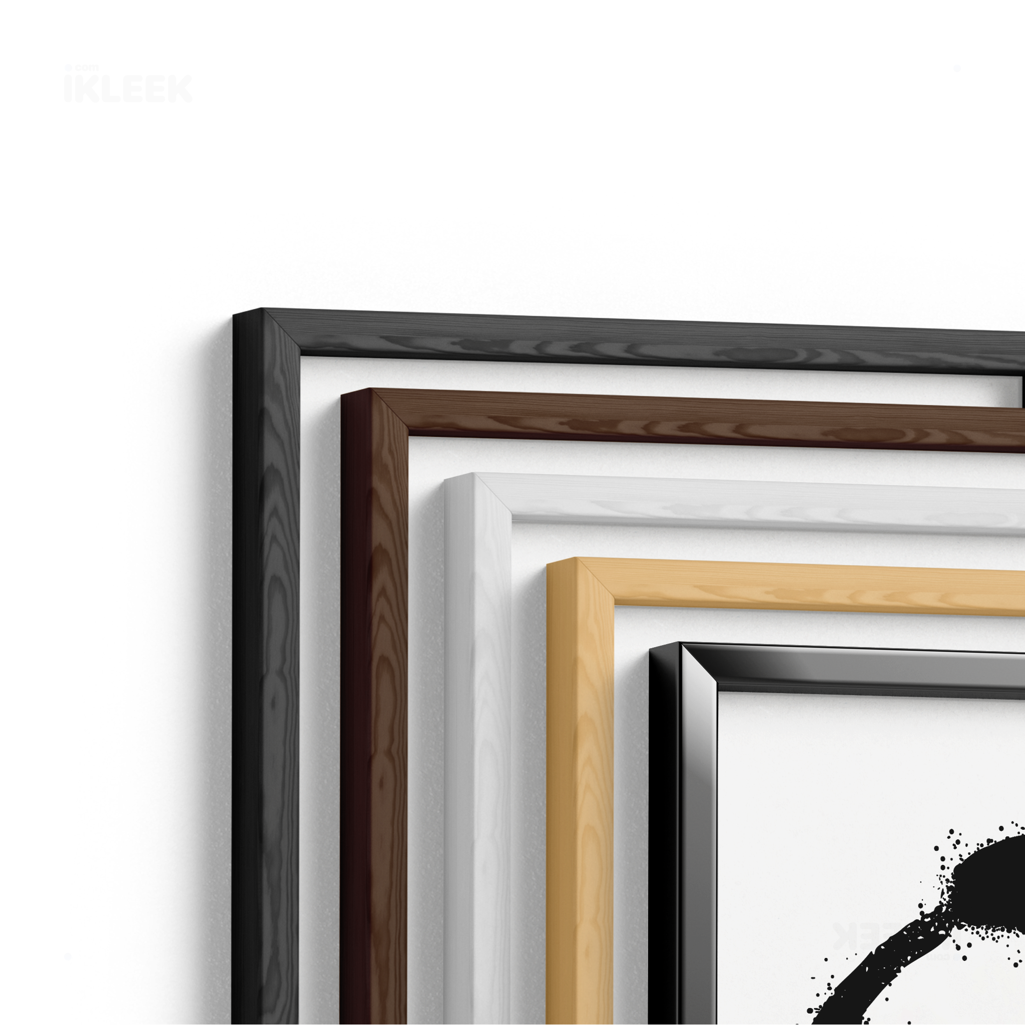 OpenCircle Framed Poster 02 Natural Wood