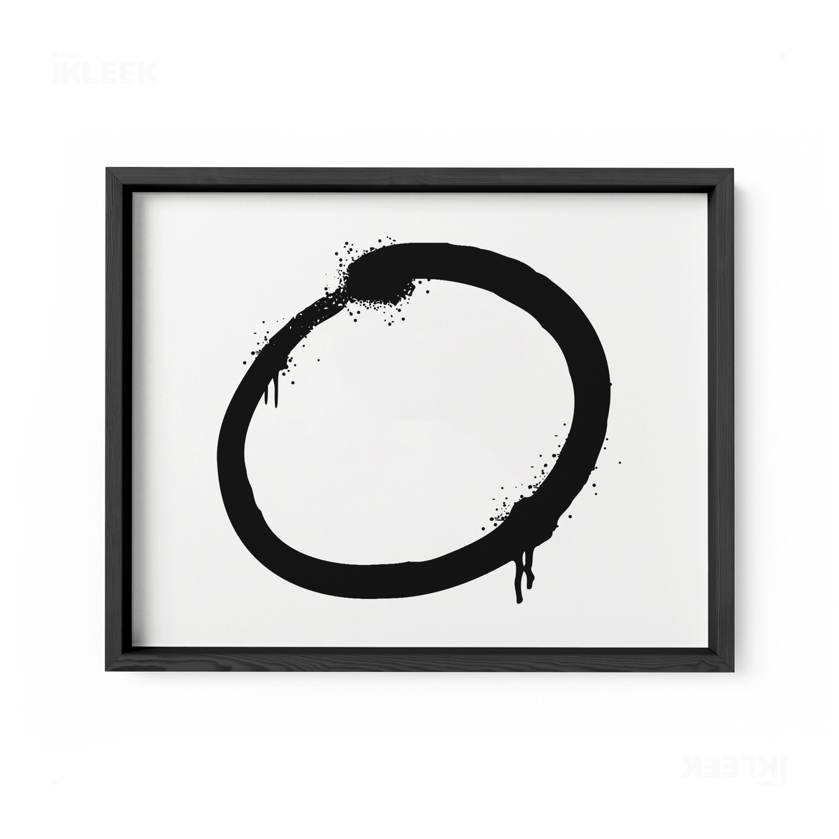 OpenCircle Framed Poster 03 Black Wood