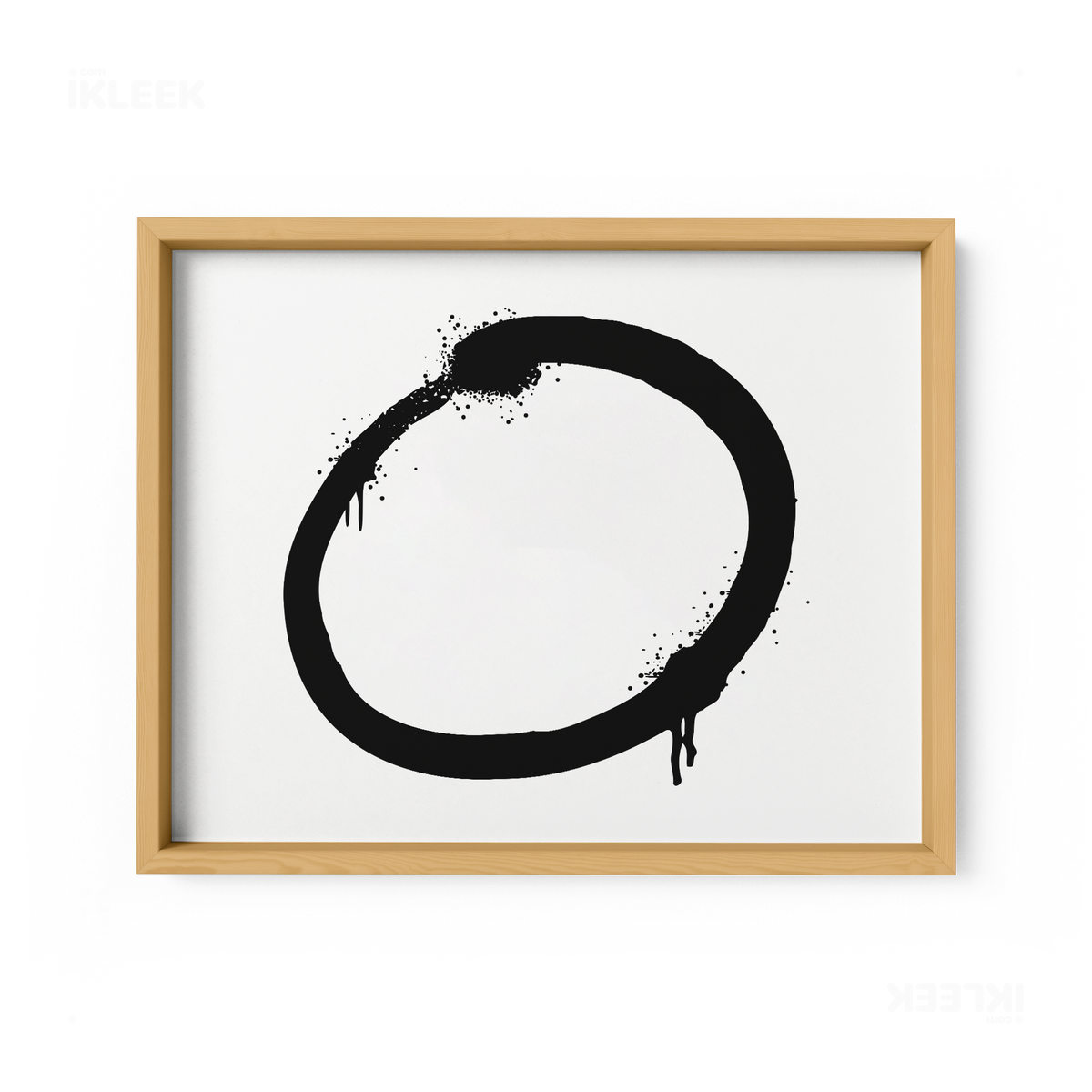 OpenCircle Framed Poster 03 Natural Wood