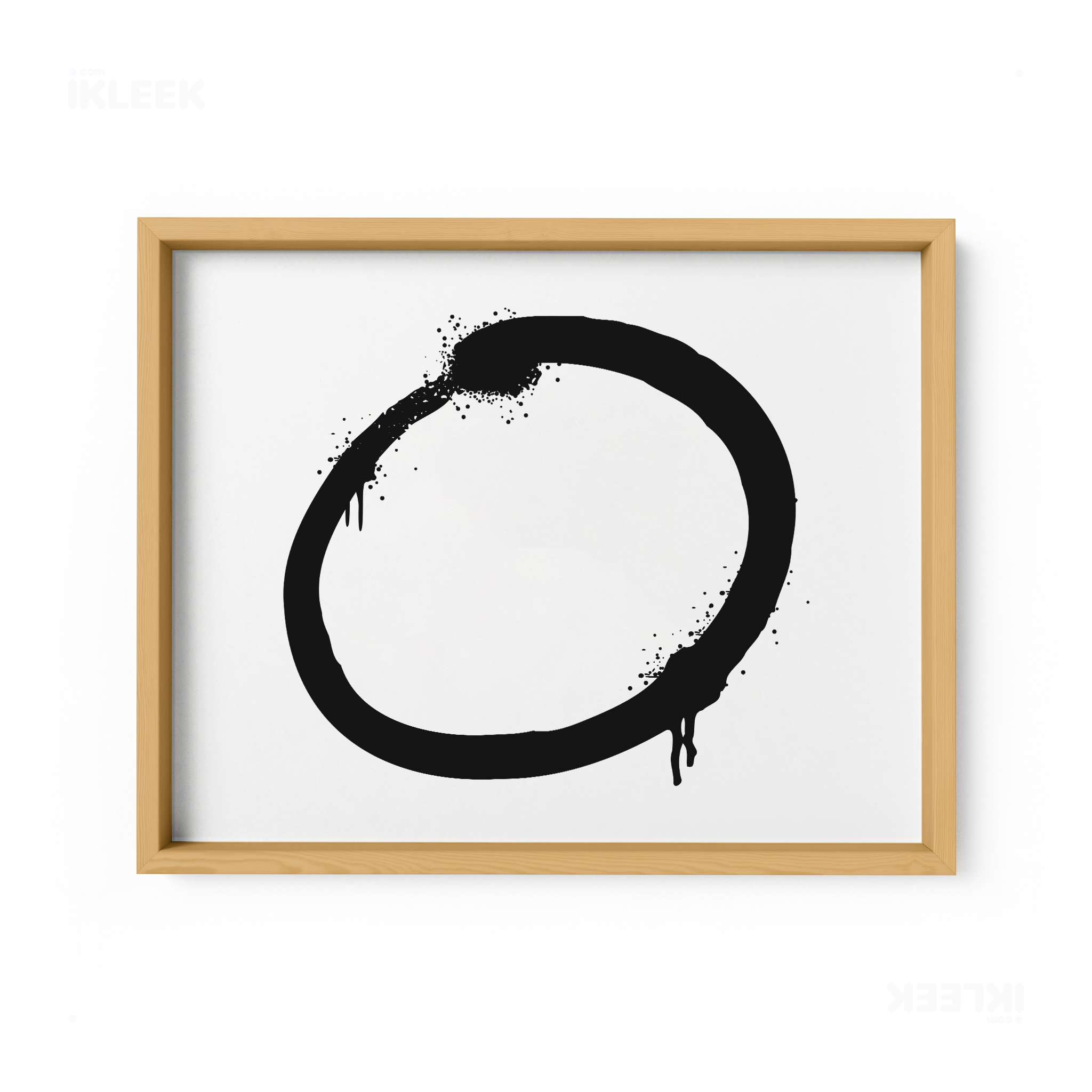 OpenCircle Framed Poster 03 Natural Wood
