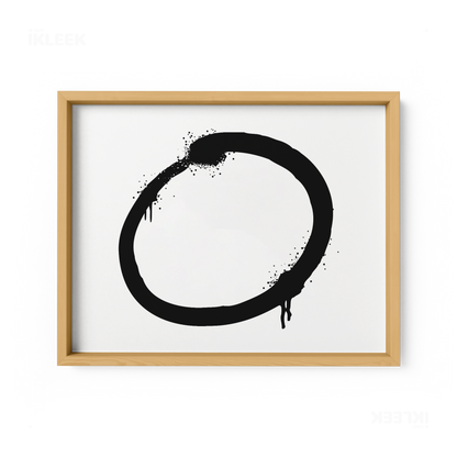 OpenCircle Framed Poster 03 Natural Wood