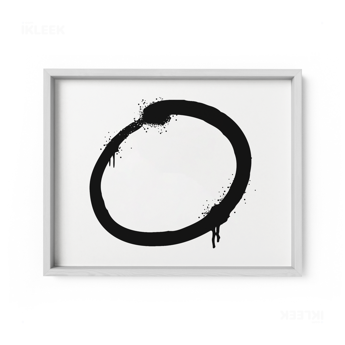 OpenCircle Framed Poster 03 White Wood