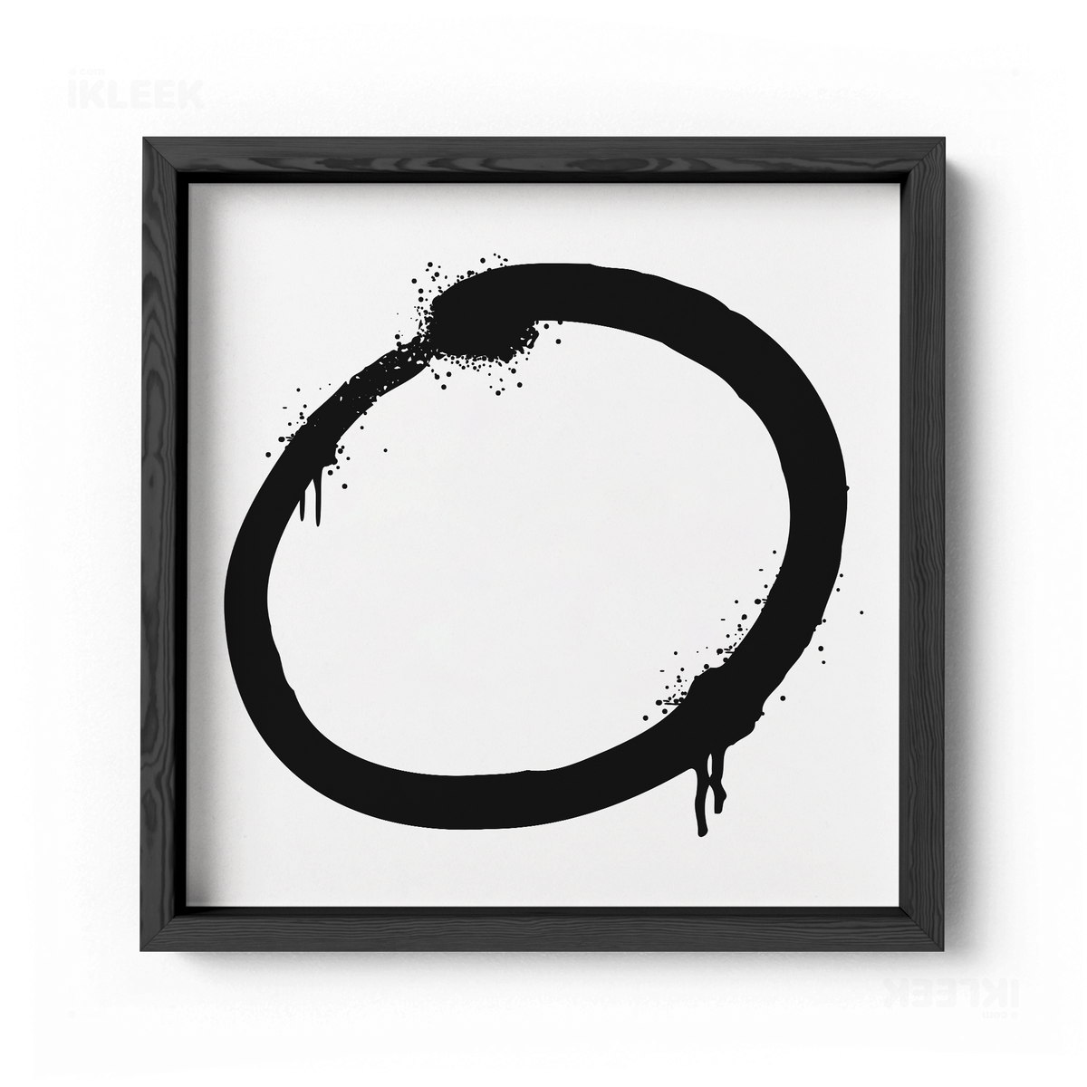 OpenCircle Framed Poster 04 Black Wood