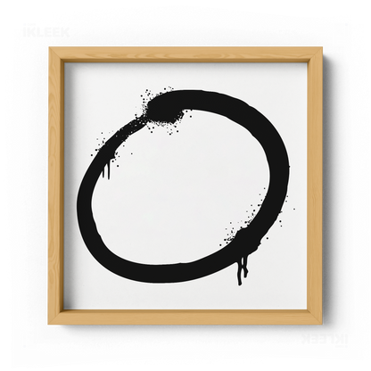 OpenCircle Framed Poster 04 Natural Wood