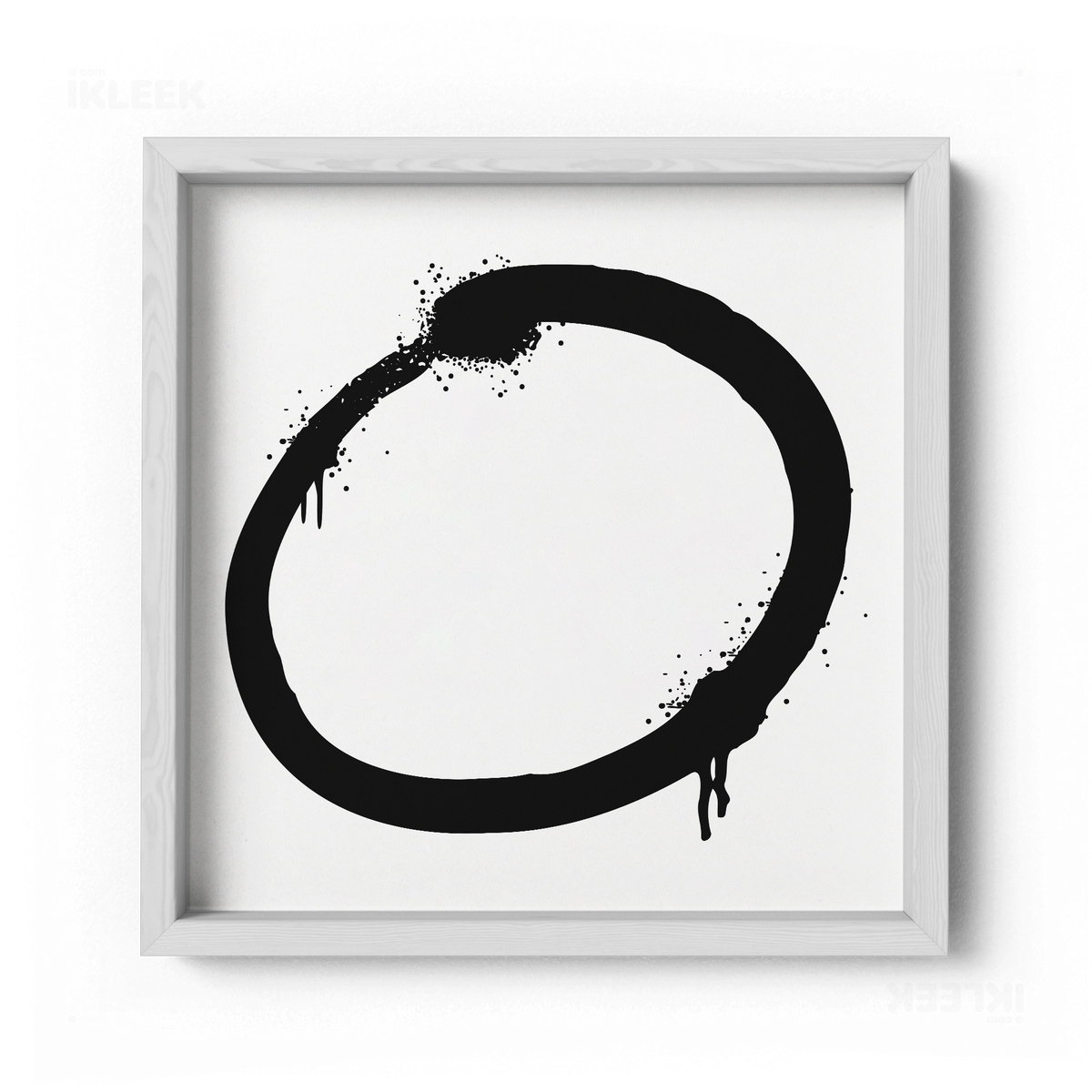 OpenCircle Framed Poster 04 White Wood