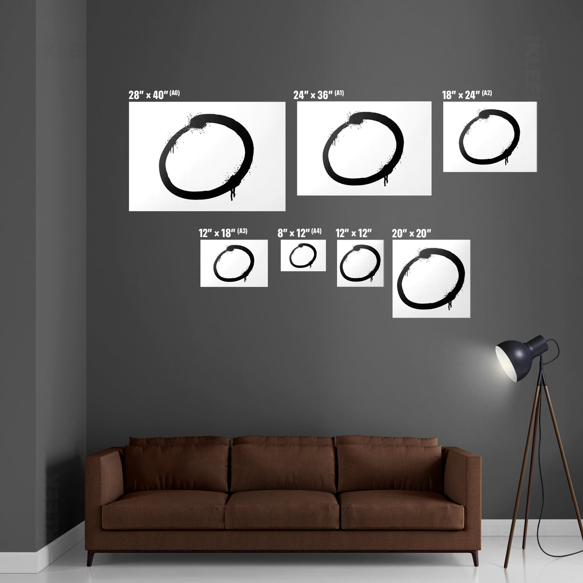 OpenCircle Framed Poster 06 White Wood