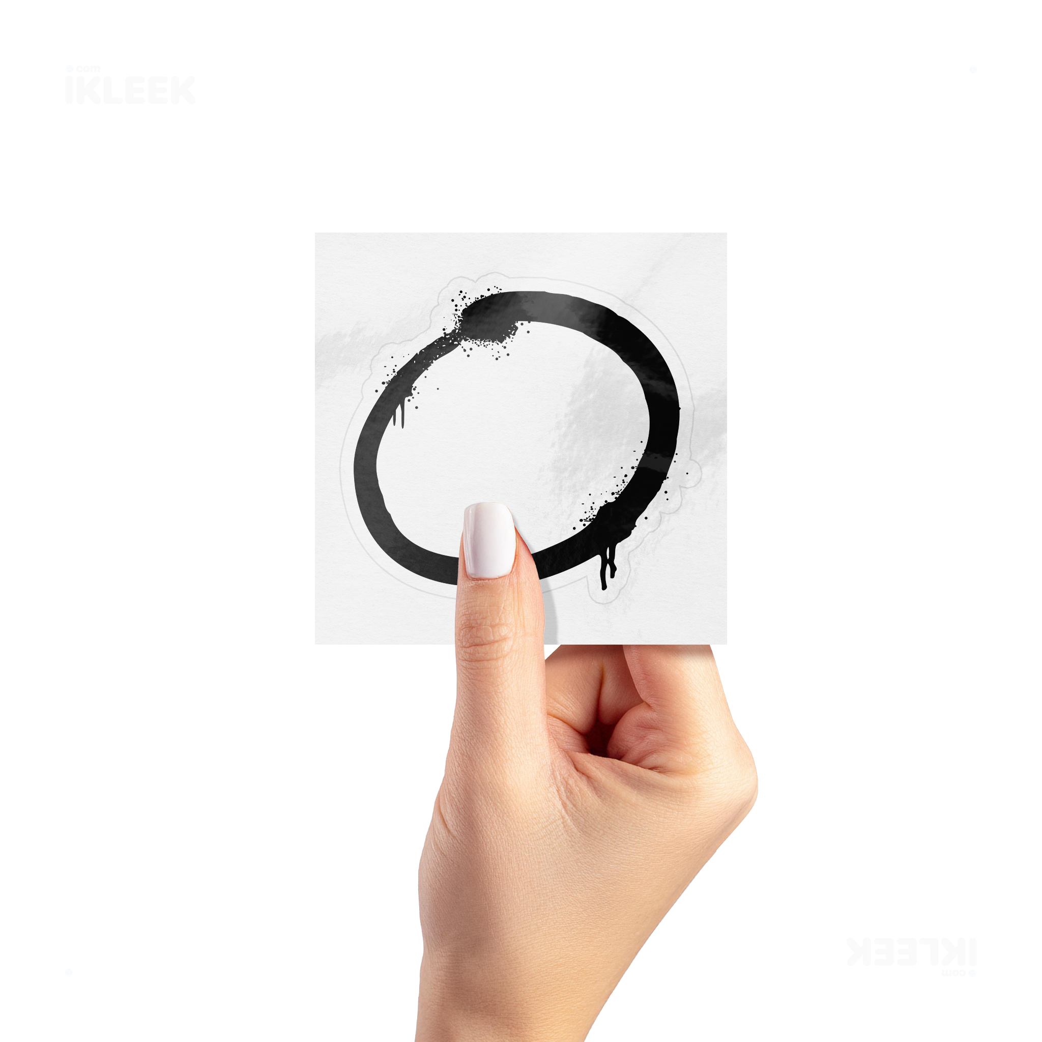 OpenCircle Kiss Cut Sticker 02 White